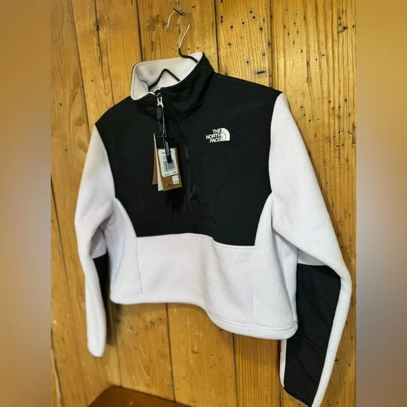 The North Face fleece Denali crop Polartec pull over half zip women’s L - Picture 1 of 12